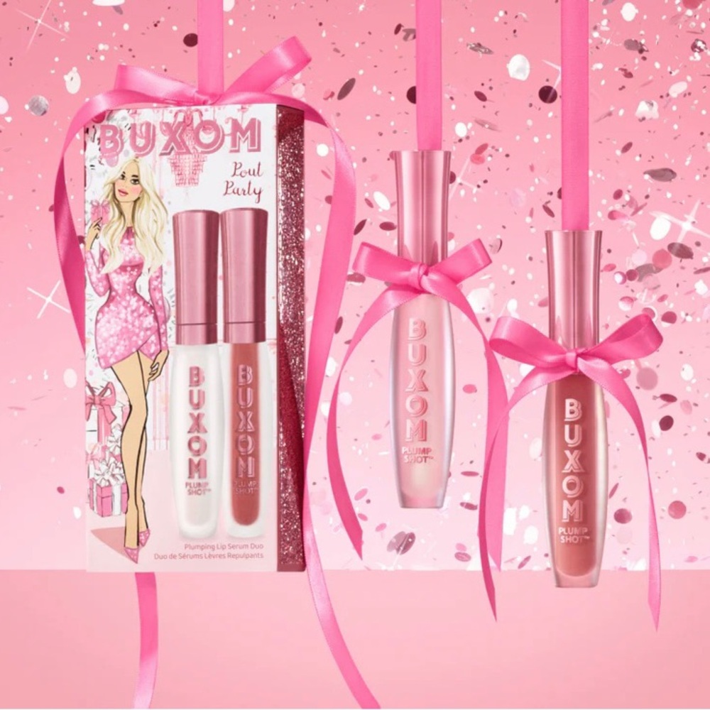 Buxom Pout Party Lip Plumping Serum Duo Dolly Babe and Filler Limited Edition